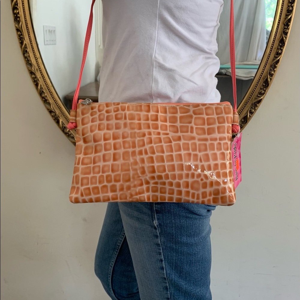 Bags by Pinky Genuine Leather giraffe Crossbody
